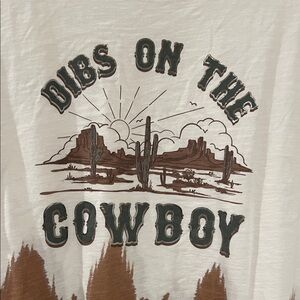 NEW Shyanne White and Brown Short Sleeve Tee